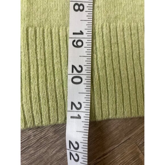 Caslon Light Green Mock Neck 1/4 Zip Long Sleeve Cashmere Sweater Sz XS - Picture 9 of 9